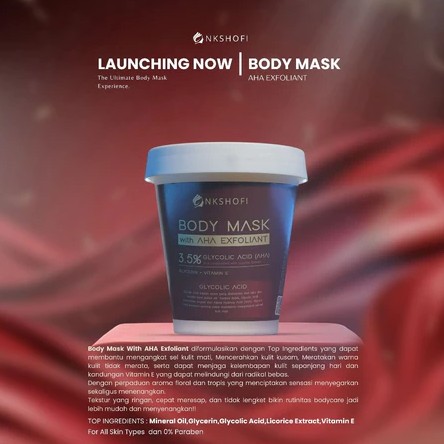 NK Shofi Body Mask With AHA Exfoliant